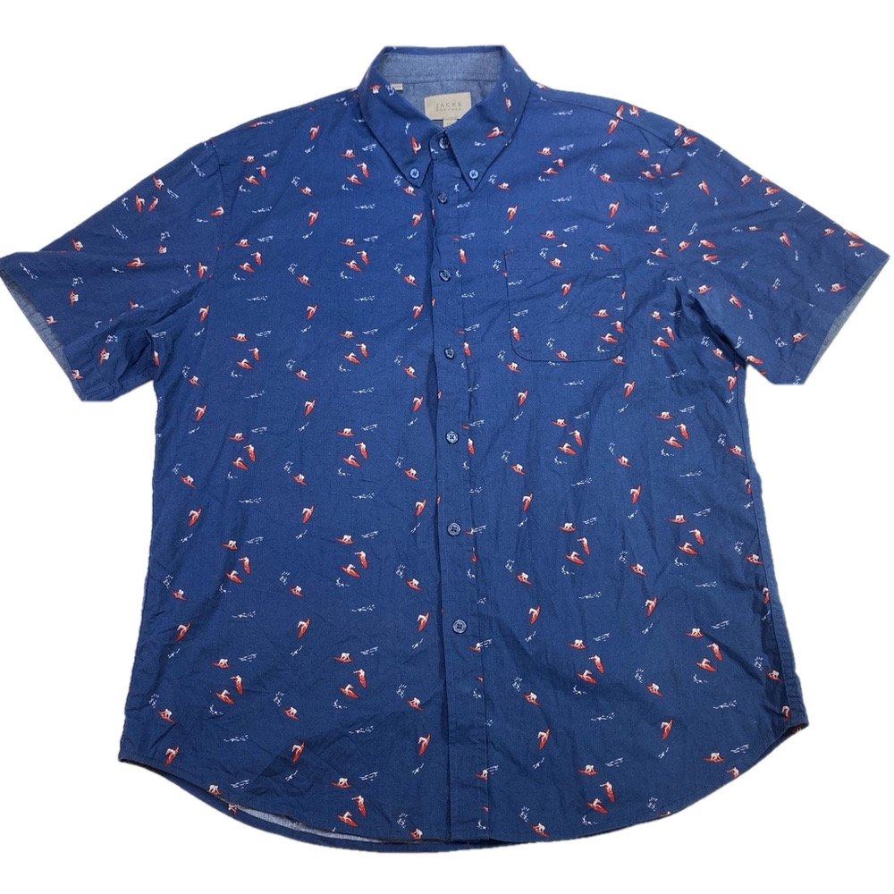 Jachs New York short sleeve shirt Colour Navy Surfer Size Large